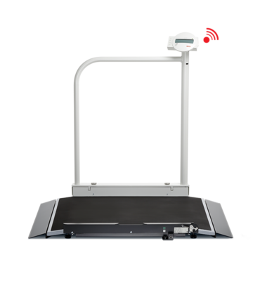 seca 677 - EMR-validated wheelchair scale with handrail #0