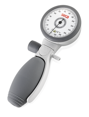 seca b12 - Manual blood pressure monitor with quick-release fastener and color-coding of the tubes.