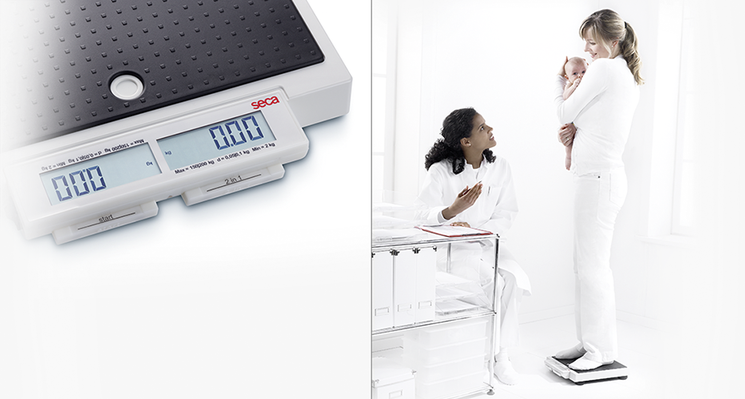 seca 874 - Flat scale with foot switches and double display #3